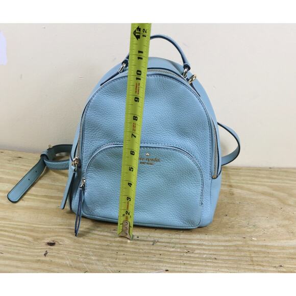 Kate Spade Backpack Blue Pebble Leather Jackson Medium Bag - Picture 9 of 16